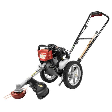 gas multi function wheeled string trimmer  cc push lawn mower heavy duty ebay