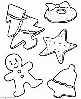 Coloring Christmas Cookies Cookie Pages Printable Kids Print Jar Color Sheets Treats Holiday Santa Clipart Para Sheet Colouring Pintar Dibujos sketch template