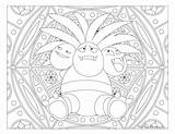 Exeggutor Windingpathsart Mandala Mandalas sketch template
