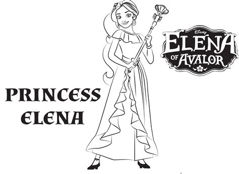 princess elena elena avalor kids coloring pages