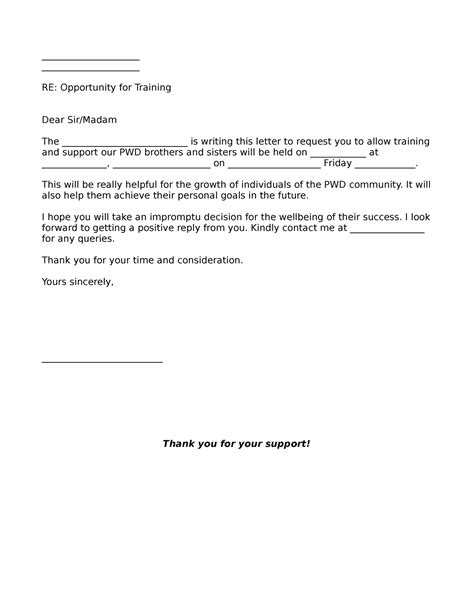 training request letter sample printable templates printable