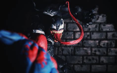 download 3840x2400 wallpaper venom and spider man artwork 4k ultra