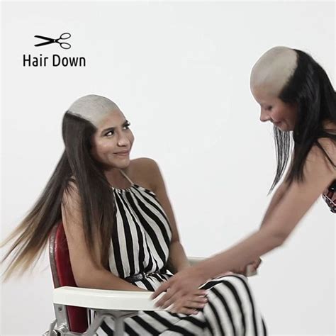 Hair Downさんはinstagramを利用しています 「girl With Silky Hair Shaves Her Head