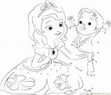 Princesses Sofia Kids sketch template