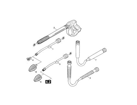 accessories diagram parts list  model khh karcher parts power washer parts