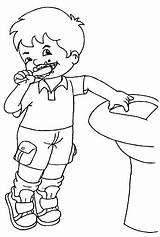 Dientes Dente Cepillandose Dentes Bucal Higiene Habitos Niños Bucodental Atividades Aseo sketch template