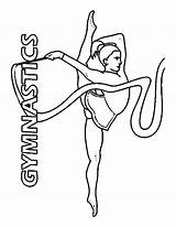 Gymnastics Coloring Pages Gymnast Gymnastic Print Easy Coloring4free Printable Color Drawing Cartwheel Gym Ribbon Rhythmic Sheets Kids Girls Getcolorings Draw sketch template