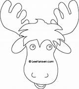 Moose Face Coloring Animal Masks Mask Template Printable Pages Head Kids Craft Drawing Animals Color Templates Crafts Outline Getdrawings Comical sketch template