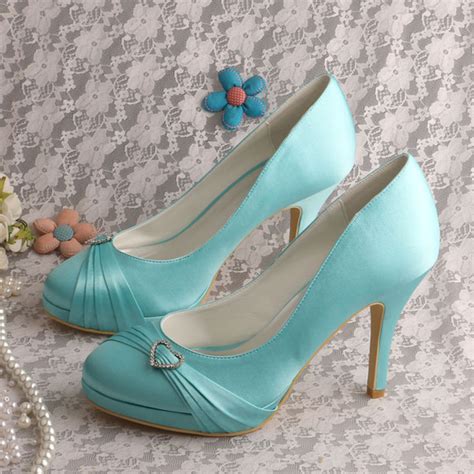 custom handmade 2017 celebrity women royal blue high heel shoes bridal
