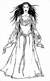 Arwen Hobbit Ringe Herr Fata Feen Signore Anneaux Seigneur Enchanted Anelli Tolkien Anatomy Horror sketch template