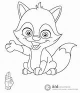 Fox Coloring Pages Friendly Kid Say Asl Sign Baby Language Does Printable Letter Kidcourses Foxes Sheets Know Now Getcolorings sketch template