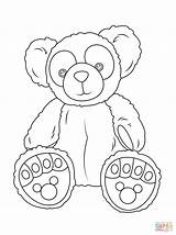 Duffy Coloring Bear Pages Printable Disney Color Bitty Baby Drawing Girl American sketch template
