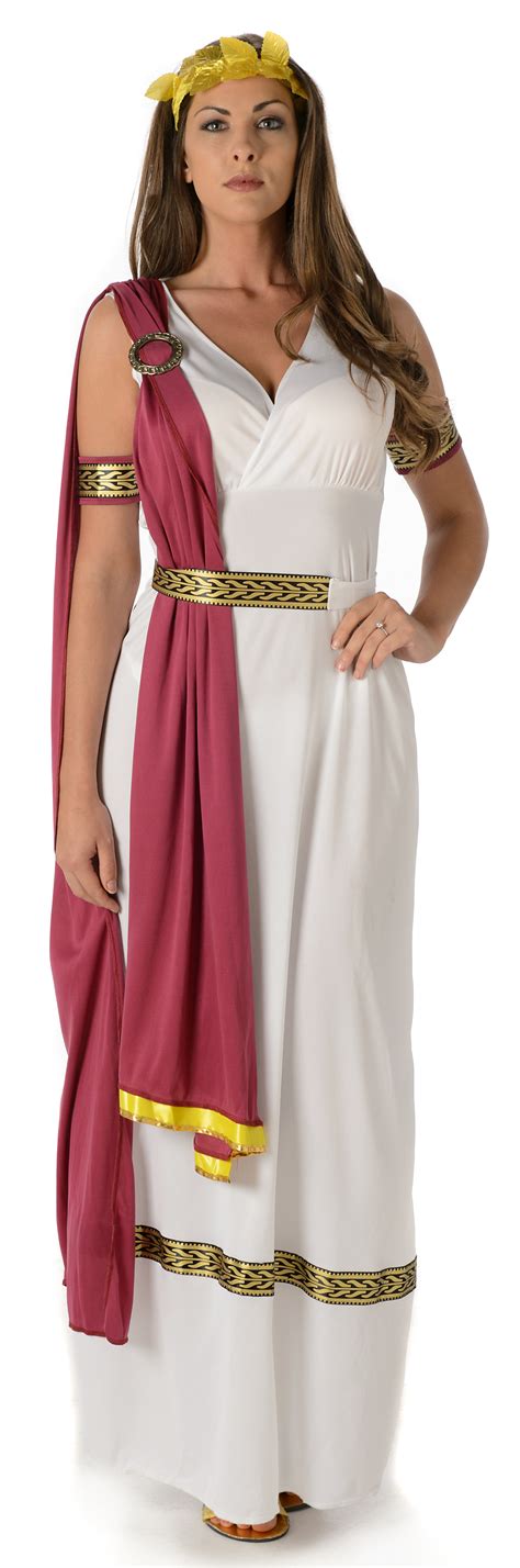 Roman Goddess Ladies Fancy Dress Ancient Greek Athena Womens Adults