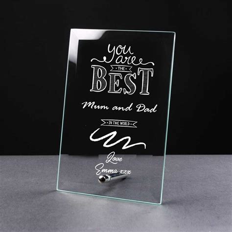 personalised engraved glass plaques  sentiments gift ebay