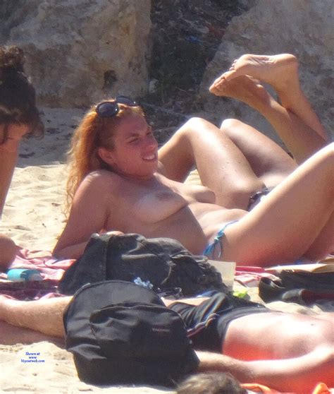 Topless In A Public Beach In Southern Italy September