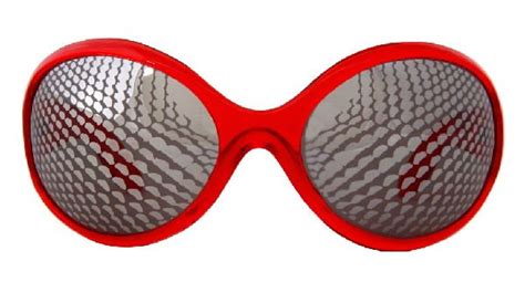 sci fi cosplay insect eyes style creepy crawler red glasses new unworn