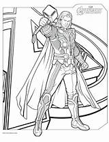 Coloring Infinity Avengers sketch template