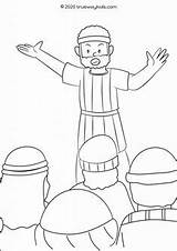 Pentecost Coloring Preaching Preschool sketch template