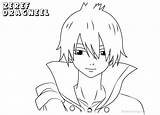 Tail Fairy Coloring Pages Dragneel Zeref Printable Anime Print Kids sketch template