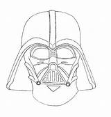 Darth Vader Coloring Mask Pages sketch template