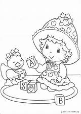 Coloring Pages Strawberry Shortcake Aux Charlotte Apple Fraises Dumplin Print Coloriage Color Printable Clipart Vintage Kids Imprimer Books Playing Bird sketch template