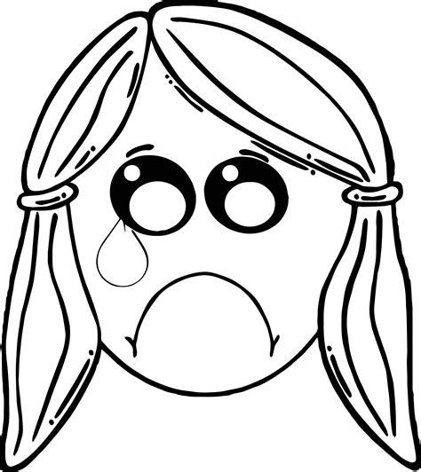 nice cry girl boy face coloring page boy face coloring pages