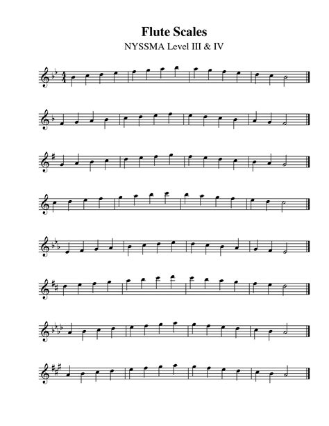 flat major scale flute notes   flat major scale flute notes