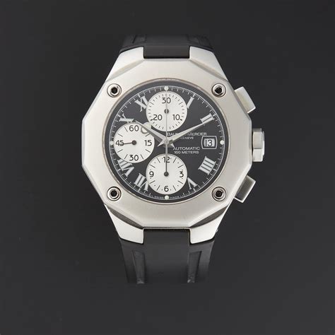 baume mercier riviera chronograph automatic  pre owned remarkable timepieces
