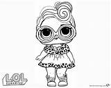 Lol Coloring Surprise Pages Doll Dollface Printable sketch template