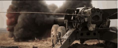 these mesmerising s show russian artillery being fired in slow
