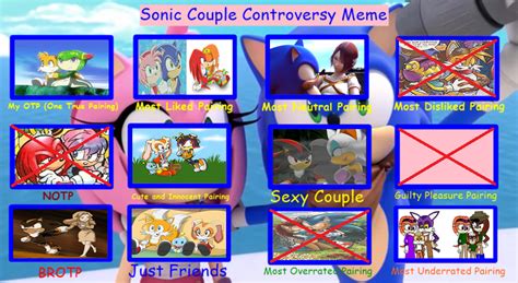 Sonic Pairing Controversy Meme By Ameth18 On Deviantart