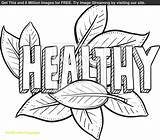 Coloring Healthy Health Pages Food Drawing Body Related Printable Habits Color Sketch Getcolorings Getdrawings Print Colorings sketch template