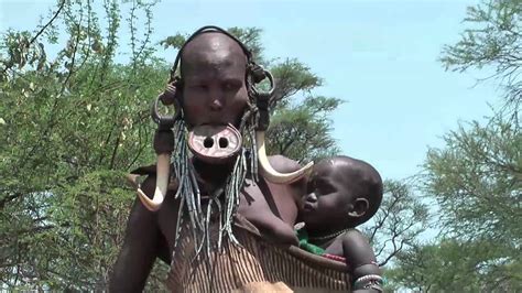 mursi people native african tribes in the omo valley in south of ethiopia youtube