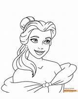 Beast Belle Beauty Coloring Pages Disneyclips Pdf Funstuff sketch template