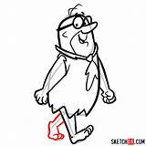 Flintstones Slate Mr Step Draw Cartoons sketch template