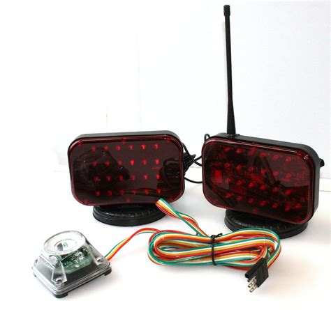 led wireless tow light kit wmagnetic base cordless waterproof haul truck rv econosuperstore