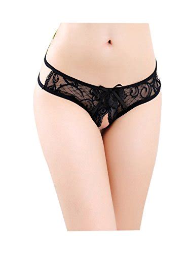 sexyangels womens open crotch underwear thongs lace g strings sexy