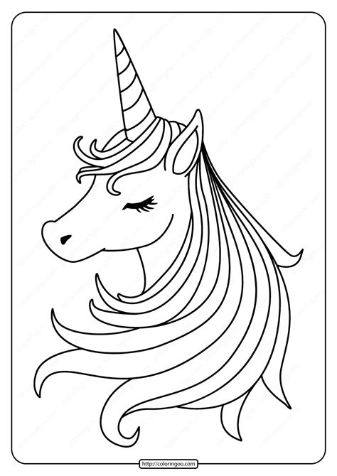 printable sleeping unicorn  coloring page