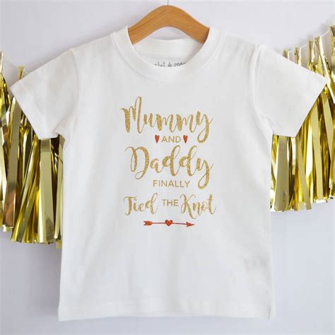 Mummy And Daddy Finally Tied The Knot Wedding T Shirt By Rocket
