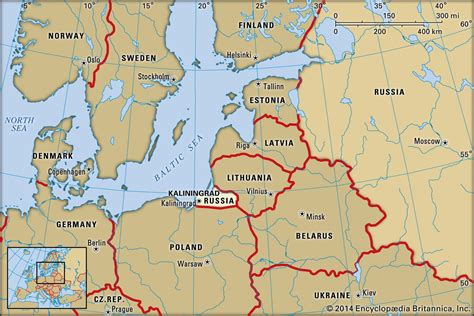 kaliningrad history map and points of interest britannica