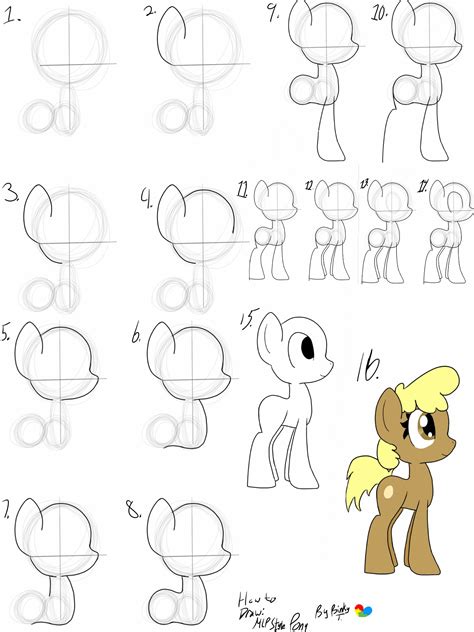 draw mlp style pony  binkyt  deviantart