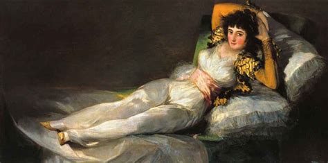 The Naked Maja By Francisco Jose De Goya Y Lucientes Reproduction From
