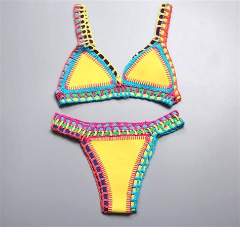 bikini set swimsuit brazilian handmade crochet bikini etsy