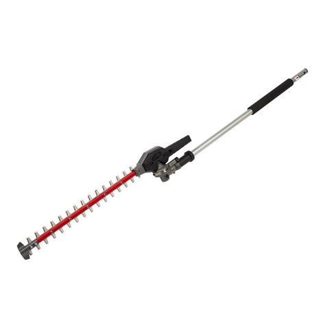 milwaukee tool  fuel hedge trimmer attachment  milwaukee quik lok attachment system