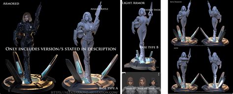 female halo spartan armored 3d model 3d printable cgtrader