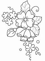 Embroidery Patterns Flower Designs Flowers Drawing Coloring Painting Simple Printable Freebies Stamps Pattern Colouring Sylvia Zet Brush Digital Digi Pages sketch template