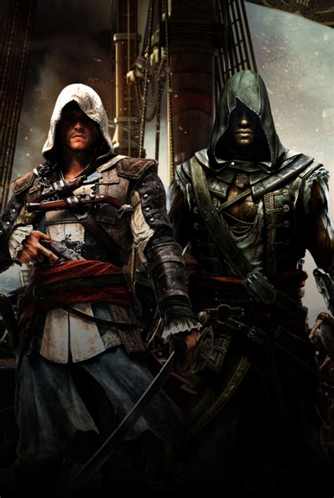 assassin s creed edward and adewale by gingerjmez on
