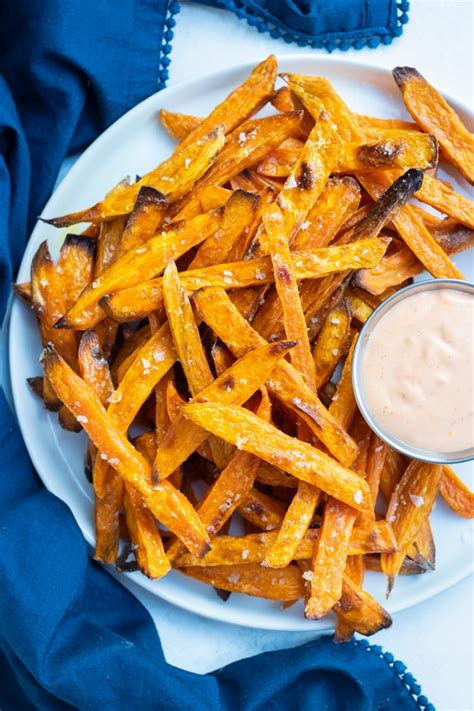 Crispy Baked Sweet Potato Fries Recipe Evolving Table