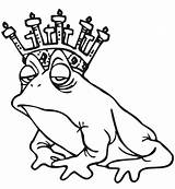 Frog Coloring Pages Crown Wearing Prince Animal Princess Printable Kids Print Para Colorear Colouring Color Printactivities Frogs Toad Clipartpanda Ranas sketch template