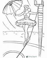 Circus Coloring Pages Girl sketch template
